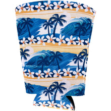 Load image into Gallery viewer, Waves Beach Tropical Pattern Pint Glass Coolie
