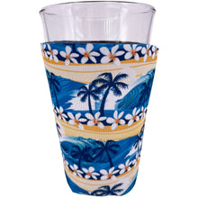 Load image into Gallery viewer, Waves Beach Tropical Pattern Pint Glass Coolie