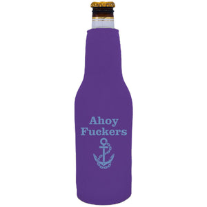 Ahoy Fuckers Beer Bottle Coolie