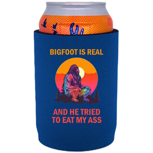 Bigfoot is Real Full Bottom Can Coolie