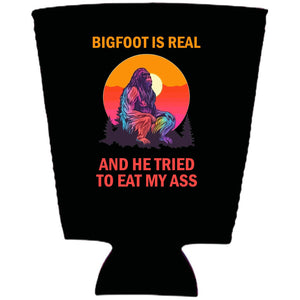 Bigfoot is Real Pint Glass Coolie