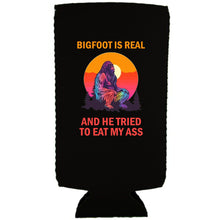 Load image into Gallery viewer, Bigfoot is Real Slim Can Coolie
