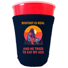 Load image into Gallery viewer, Bigfoot is Real Party Cup Coolie
