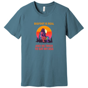 Bigfoot is Real Funny T Shirt