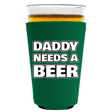 Load image into Gallery viewer, Daddy Needs A Beer Pint Glass Coolie
