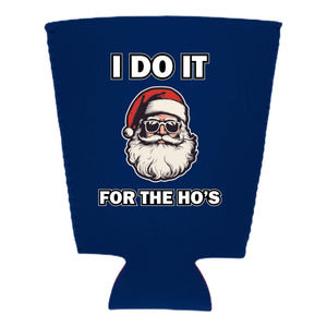 I Do It For The Ho's Santa Pint Glass Coolie