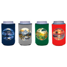 Load image into Gallery viewer, Landscape Outdoor Designs Can Coolie 4 Pack (1 each Tropical, Jungle, Savannah, Mountain)
