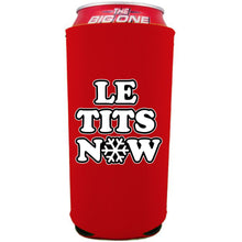 Load image into Gallery viewer, Le Tits Now (Let It Snow) 24oz Can Coolie
