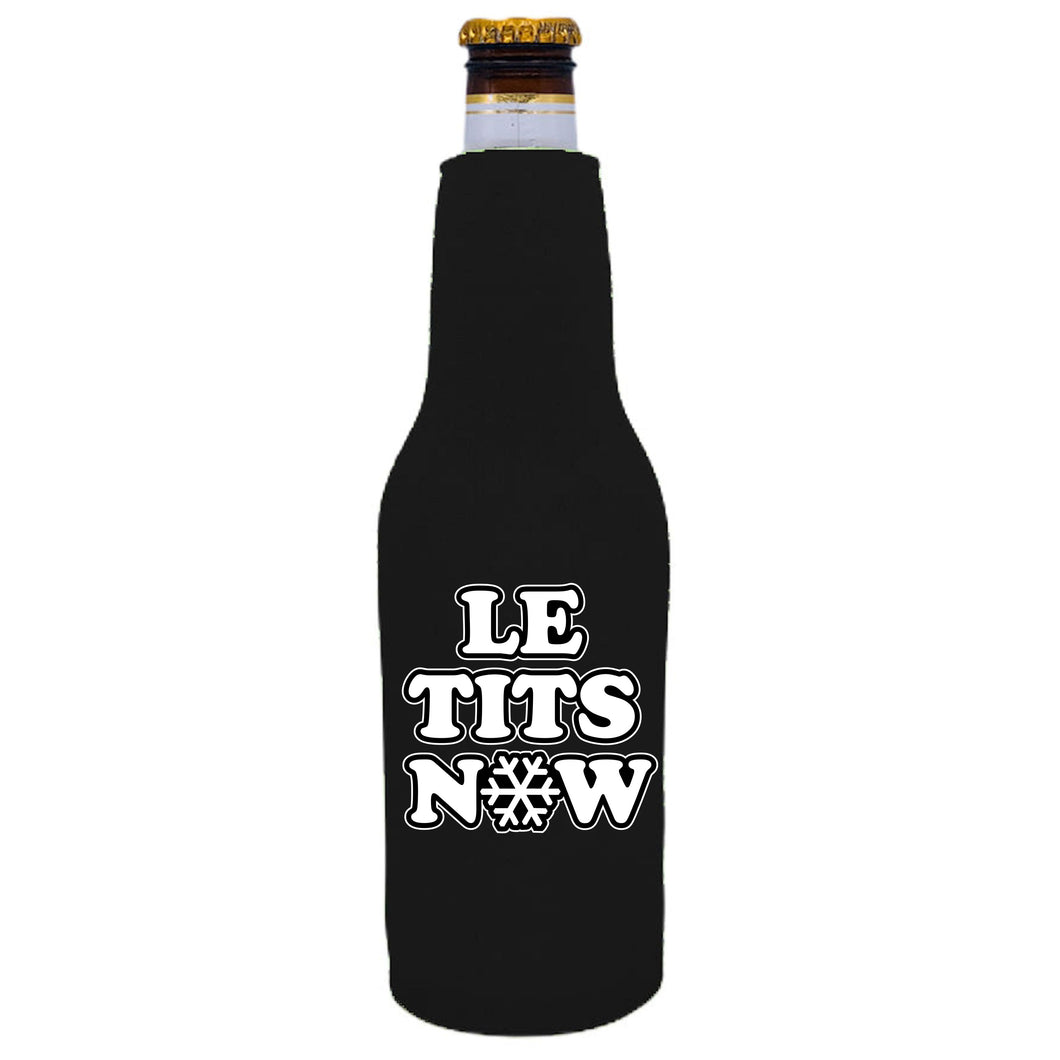 Le Tits Now (Let It Snow) Beer Bottle Coolie