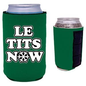 Le Tits Now (Let It Snow) Magnetic Can Coolie