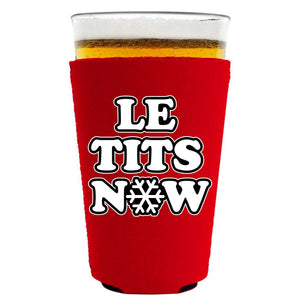 Le Tits Now (Let It Snow) Pint Glass Coolie