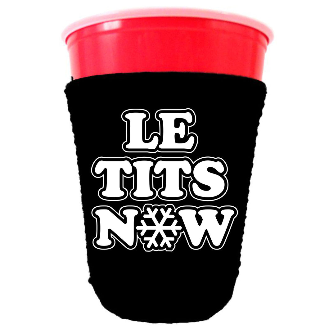 Le Tits Now (Let It Snow) Party Cup Coolie