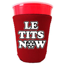 Load image into Gallery viewer, Le Tits Now (Let It Snow) Party Cup Coolie
