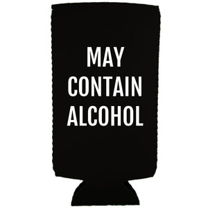 May Contain Alcohol Slim Can Coolie