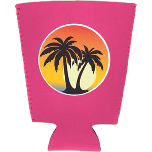 Palm Tree Sunset Pint Glass Coolie