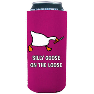 Silly Goose on the Loose 16 oz. Can Coolie