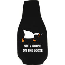 Load image into Gallery viewer, Silly Goose on the Loose Beer Bottle Coolie
