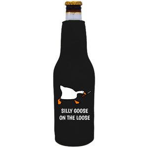 Silly Goose on the Loose Beer Bottle Coolie