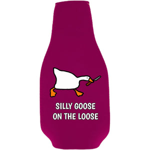 Silly Goose on the Loose Beer Bottle Coolie