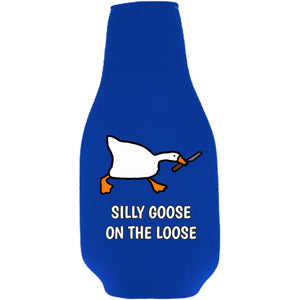 Silly Goose on the Loose Beer Bottle Coolie With Opener