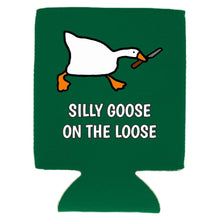 Load image into Gallery viewer, Silly Goose on the Loose Magnetic Can Coolie
