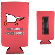 Load image into Gallery viewer, Silly Goose on the Loose Magnetic Slim Can Coolie
