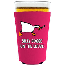 Load image into Gallery viewer, Silly Goose on the Loose Pint Glass Coolie
