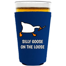 Load image into Gallery viewer, Silly Goose on the Loose Pint Glass Coolie
