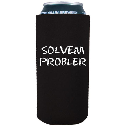 16oz. tallboy; collapsible neoprene can koozie with 