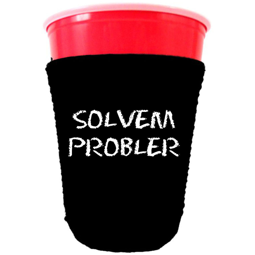 collapsible, neoprene solo cup koozie with 