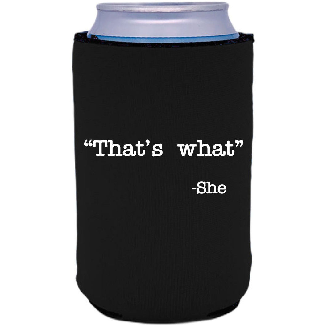 12oz. collapsible neoprene can koozie with 