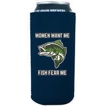 Load image into Gallery viewer, Women Want Me Fish Fear Me 16 oz. Can Coolie
