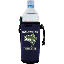 Load image into Gallery viewer, Women Want Me Fish Fear Me Water Bottle Coolie
