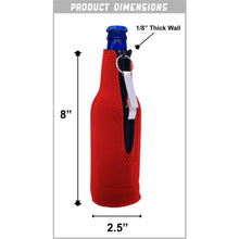 Load image into Gallery viewer, Mountain Bear Beer Bottle Coolie with Opener Attached
