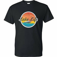 Load image into Gallery viewer, t shirt with lake life design 
