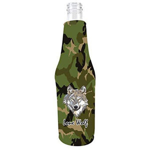Lone Wolf Beer Bottle Coolie