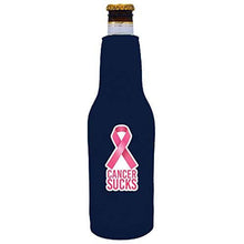 Load image into Gallery viewer, Cancer Sucks Beer Bottle Coolie
