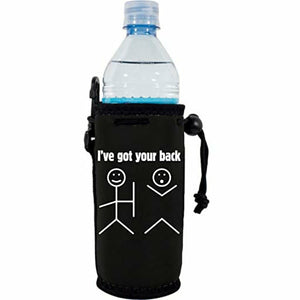 12 oz water bottle koozie with ive got your back koozie 