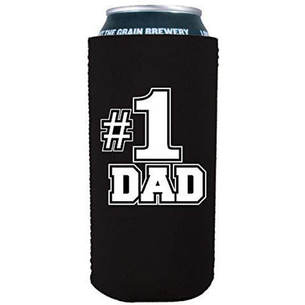16oz can koozie with number one dad design