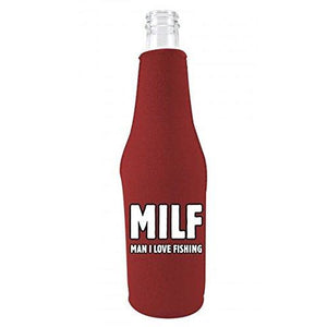 MILF, Man I Love Fishing Beer Bottle Coolie