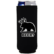Load image into Gallery viewer, Beer Bear Slim Can Coolie
