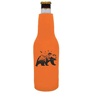 Mountain Bear Beer Bottle Coolie