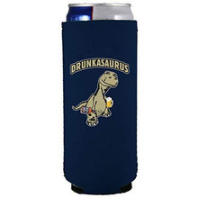 Load image into Gallery viewer, slim can koozie with drunkasaurus design
