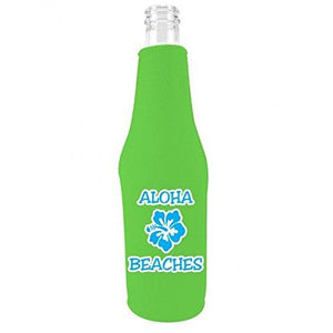 Aloha Beaches Beer Bottle Coolie