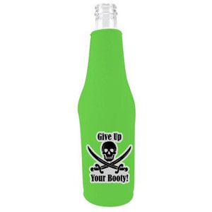 Give Up Your Booty Pirate Bottle Coolie