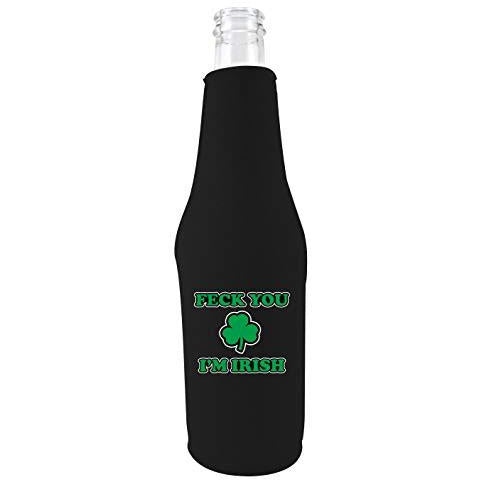 Zipper Beer Bottle Koozie (Green)