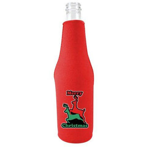 Reindeer Christmas Beer Bottle Cozy