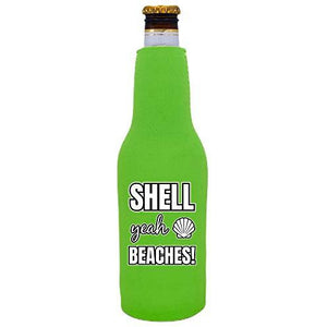 Shell Yeah Beaches Beer Bottle Coolie