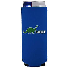 Load image into Gallery viewer, slim can koozie with dinosaur design
