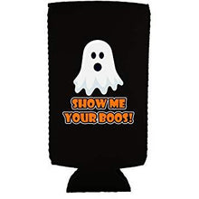 Load image into Gallery viewer, Show Me Your Boos! Halloween Slim 12 oz Can Coolie
